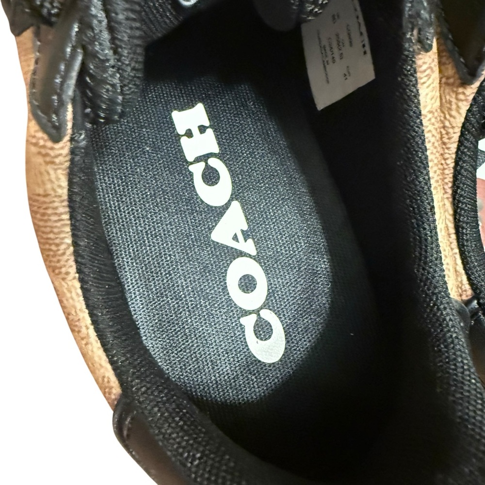 NWT Coach Men’s Signature Canvas & Leather Sneakers | Size 8D / 41 - Picture 6 of 9